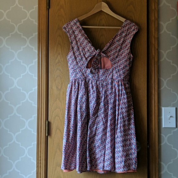 Plenty by Tracy Reese Emmi Dress Pink/blue pattern - Picture 3 of 4